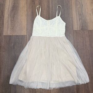 American eagle lace corset and tulle dress boho